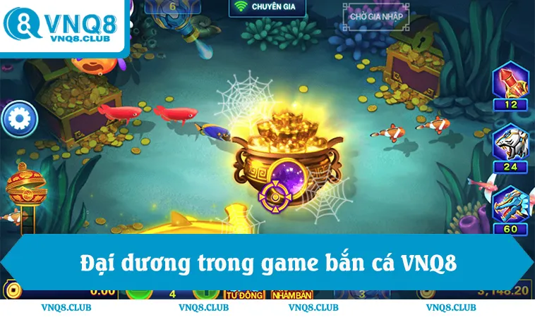Hiệu ứng 3D và đại dương sống động trong game bắn cá VNQ8
