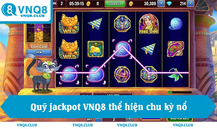 Quỹ jackpot VNQ8 giúp người chơi theo dõi chu kỳ nổ